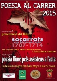 La Nucia Cartel Poesia Carrer2015