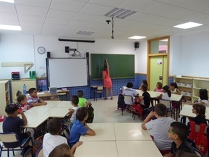 Una de las clases del Colegio P. Sant Rafel de La Nucía