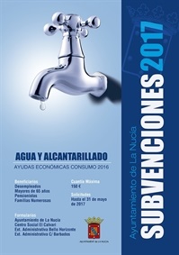 La Nucia Cartel Agua subv 2017 w