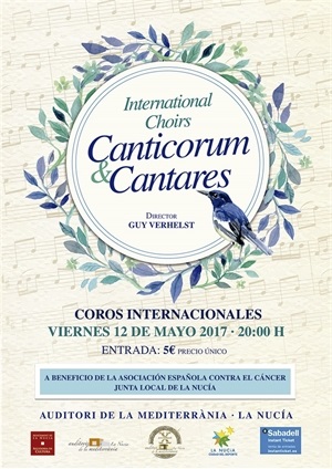 Cartel promocional del concierto a beneficio de AECC La Nucía