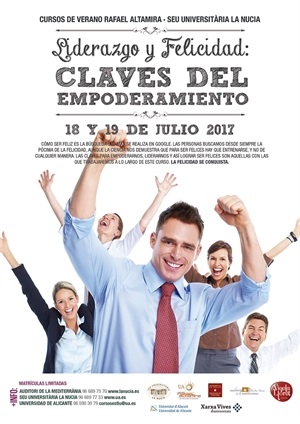 Cartel del Curso de Liderazgo de la Seu Universitària de La Nucía