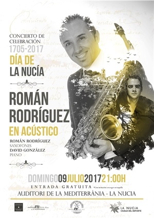 El saxofonista Román Rodríguez ofrecerá un concierto el domingo 9 de julio en l'Auditori