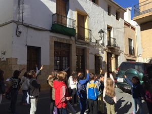 Visita Casco Antiguo con los alumnos de 2º B del Colegio Muixara esta mañana
