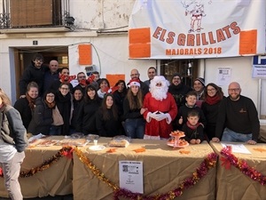 Papá Noel visitó als Majorals 2018 Penya Els Grillats