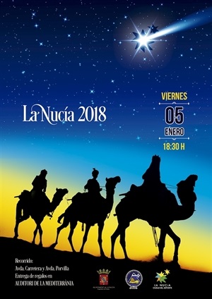 Cartel Cabalgata de Reyes Magos 2018