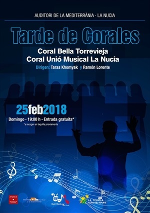 Cartel del concierto "Tarde de Corales"