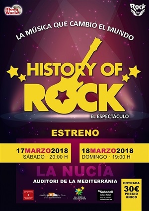 Cartel del espectáculo History of Rock