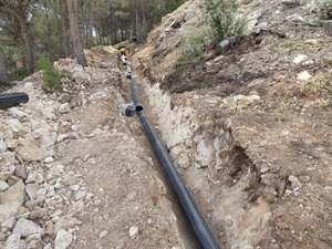 La próxima semana finalizarán estas obras de mejora de la red de agua potable de La Nucía