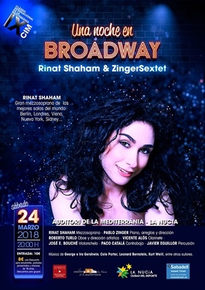 Cartel de la actuación "Una Noche en Broadway" del próximo sábado en l'Auditori