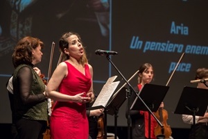 La soprano Dania Rodríguez también participó en el concierto