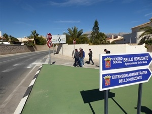 El corte al tráfico del inicio de la Carretera de Carbonera, afectará al tramo entre la rotonda 7 y 8 de La Nucía