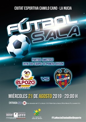 La cita con el Fútbol Sala es esta tarde a las 20 horas en el Pabellón Municipal Camilo Cano