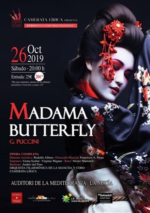 Cartel de la Ópera "Madama Butterfly" en La Nucía