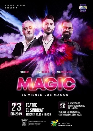 La Gala de Mágia Ya vienen los Magos se celebrará el lunes 23 de diciembre en el Teatre Local El Sindicat