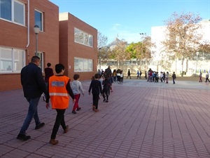 Los alumnos y profesores del Colegio San Rafael han realizado la evacuación del edificio en 4 minutos 30 segundos