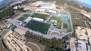 Vista aérea de la Ciutat Esportiva Camilo Cano de La Nucía
