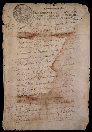 Documento por el cuál La Nucía obtuvo la independencia la Baronía de Poloip