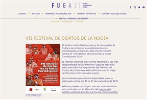 Web del Festival de Cortos de La Nucía