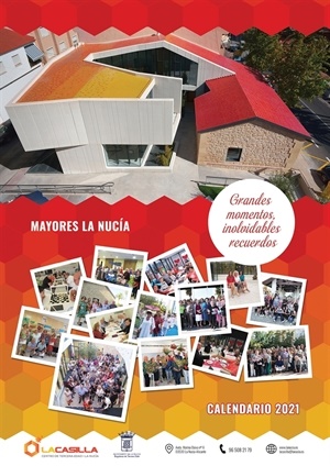 En este calendario se incluyen imágenes y fotos de actividades realizadas por los mayores de La Nucía