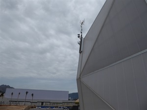 Estación Meteorológica instalada en el Estadi Olímpic