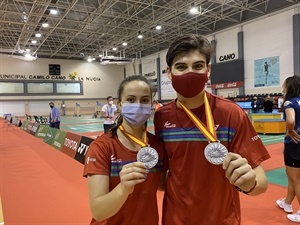 Medallaa de plata, en dobles mixtos con la pareja Lucía Rodríguez y Rodrigo Sanjurjo